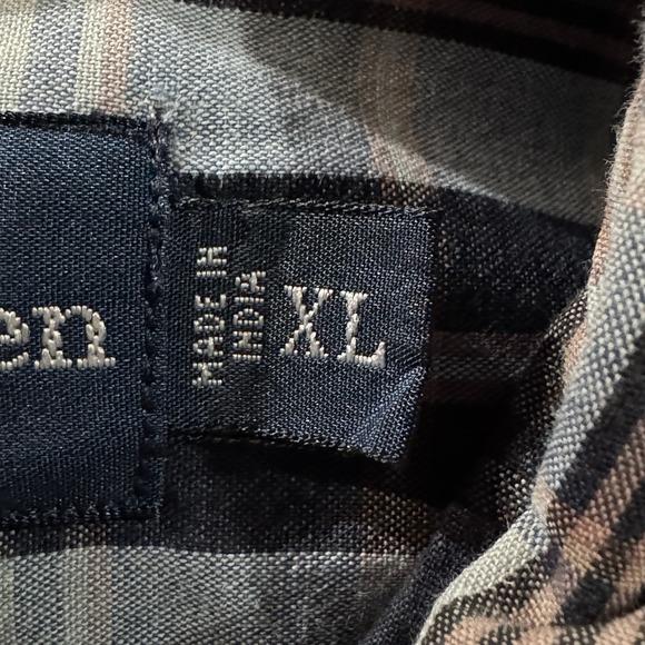 VTG Polo Ralph Lauren Classic Fit S/S Button Down Shirt Blue Plaid Men's Sz XL - Picture 4 of 8